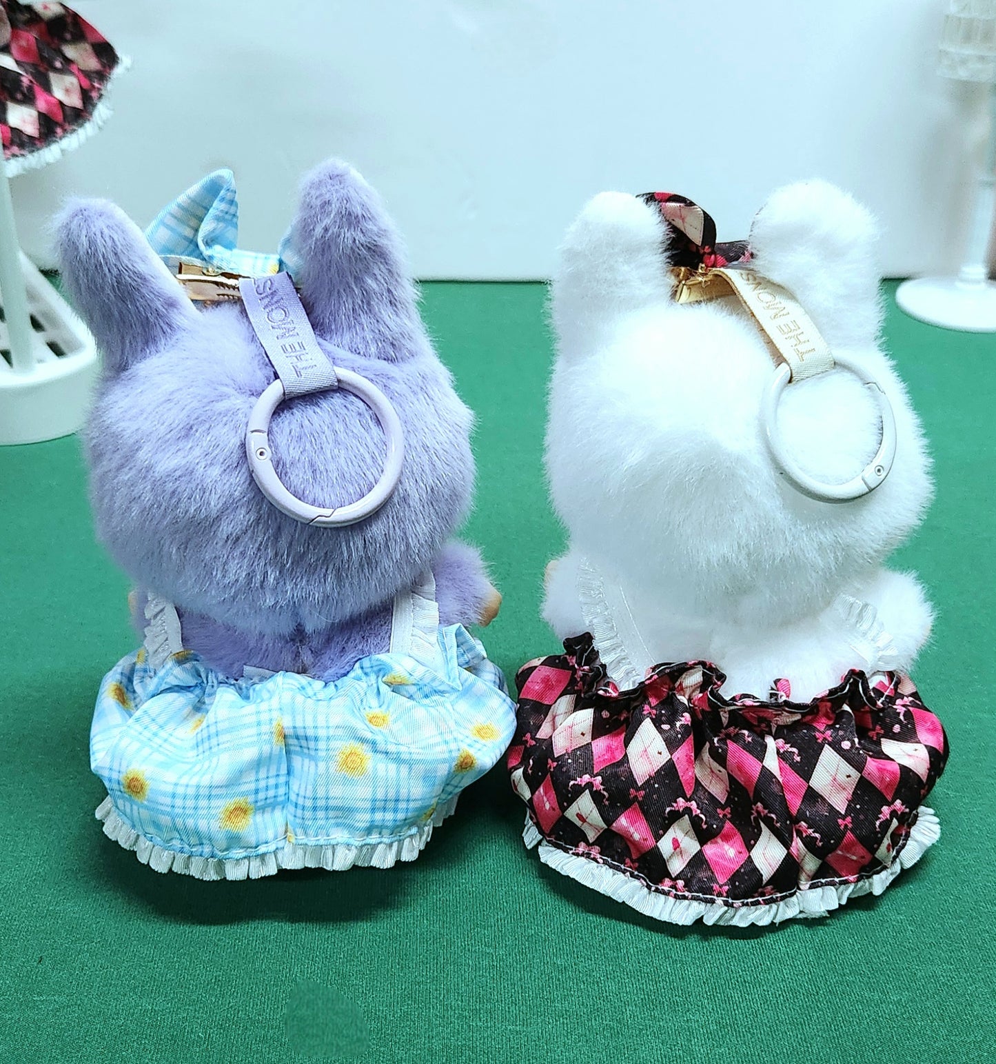 PATTERN OUTFITS for Labubu Dolls - Cute Doll Accessory- Labubu Outfits | Argyle - Plaid - Purple Unicorn - Pink Candy Hearts