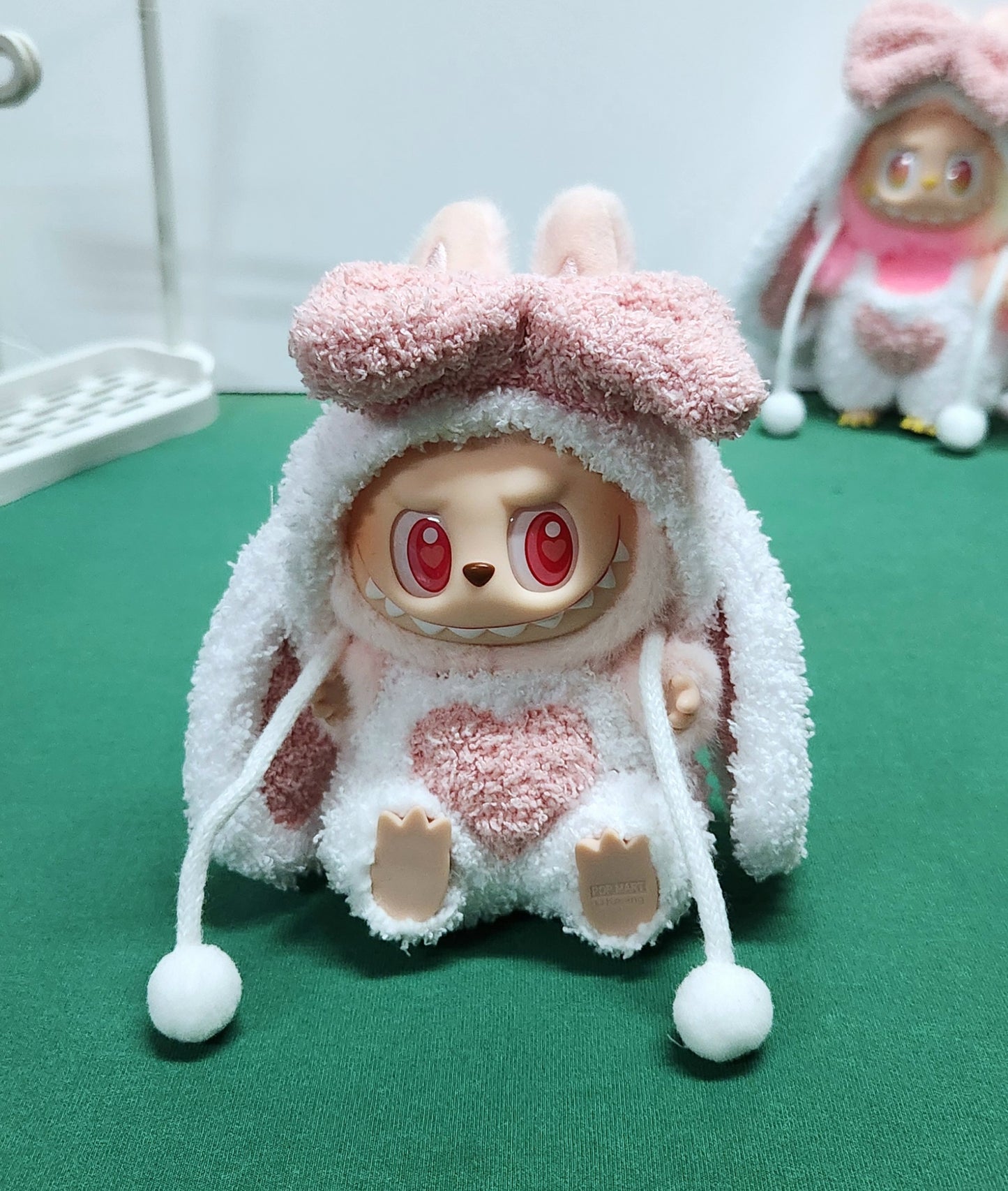 BUNNY OUTFIT for Labubu Dolls - Cute Labubu Accessory- Labubu Outfits - Rabbit Costume - Floppy Ears