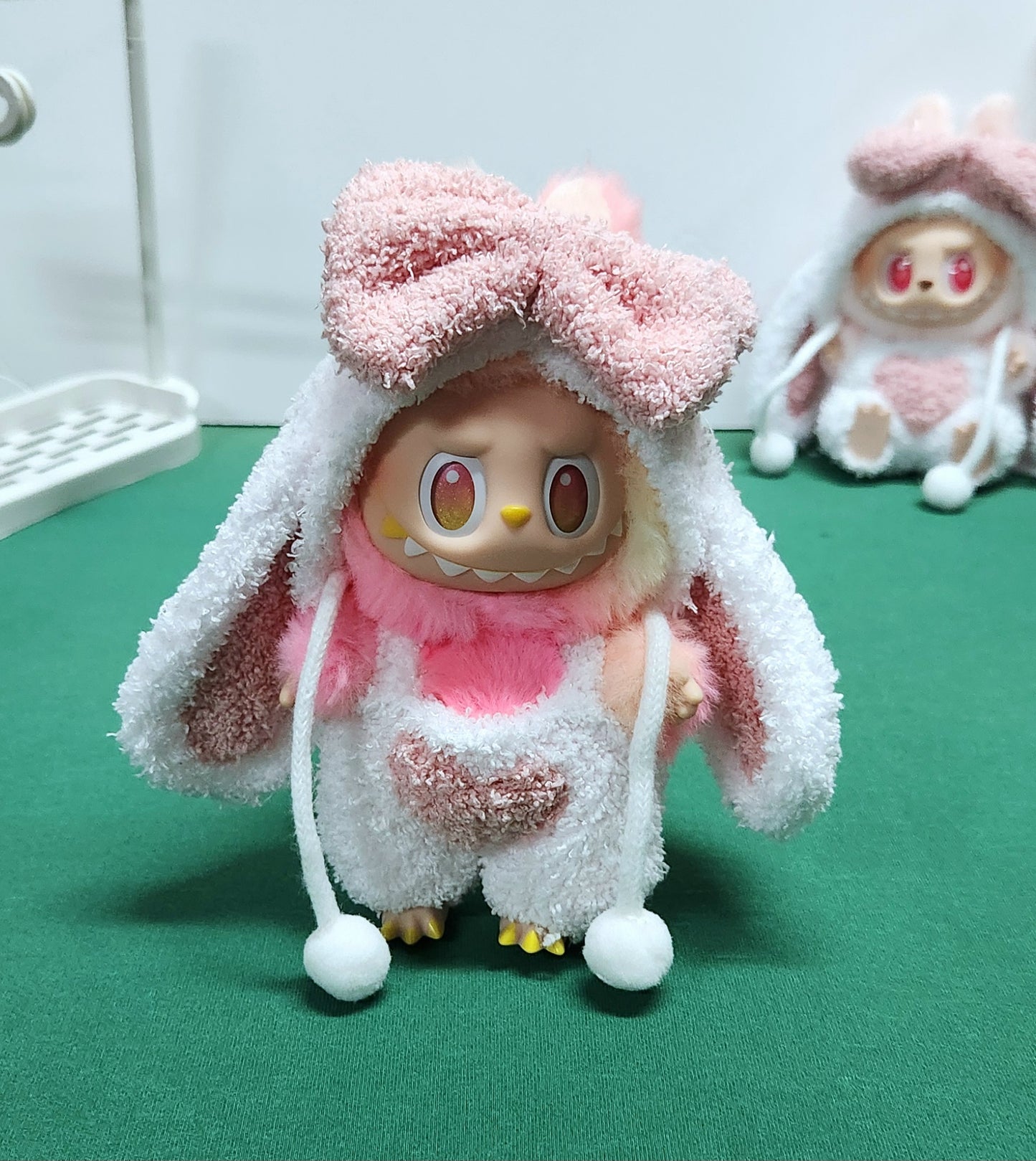 BUNNY OUTFIT for Labubu Dolls - Cute Labubu Accessory- Labubu Outfits - Rabbit Costume - Floppy Ears