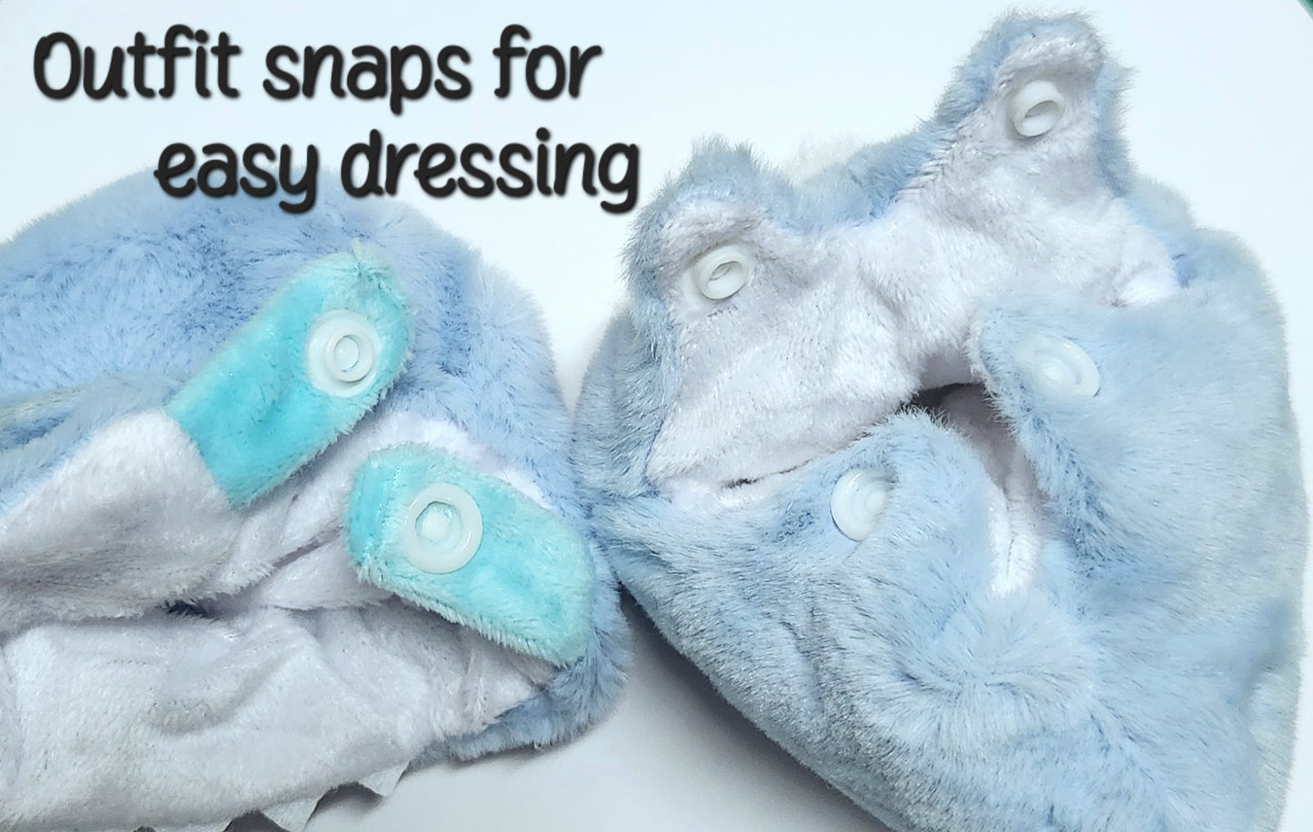 SHARK OUTFIT for Labubu Dolls - Cute Labubu Accessory- Labubu Outfits - Shark Costume