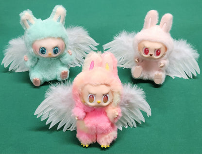 WHITE WINGS for Labubu Dolls - Cute Labubu Accessory- Labubu Outfits - Angel Wings