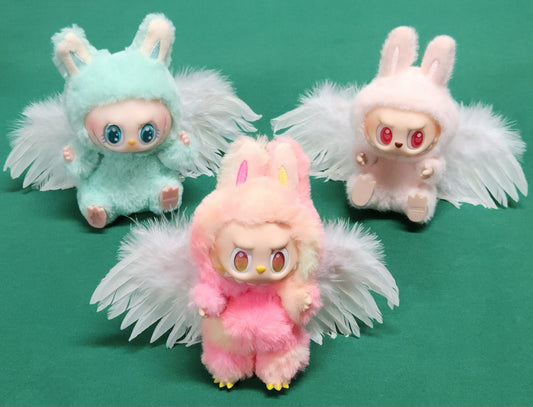 WHITE WINGS for Labubu Dolls - Cute Labubu Accessory- Labubu Outfits - Angel Wings
