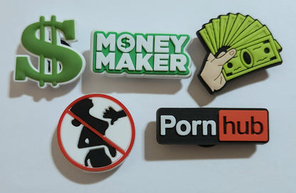 Adult - Censored Shoe Charms