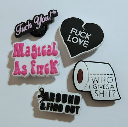 Adult - Censored Shoe Charms