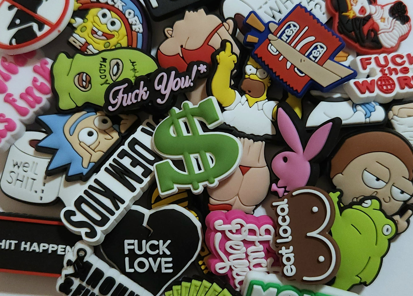 Adult - Censored Shoe Charms