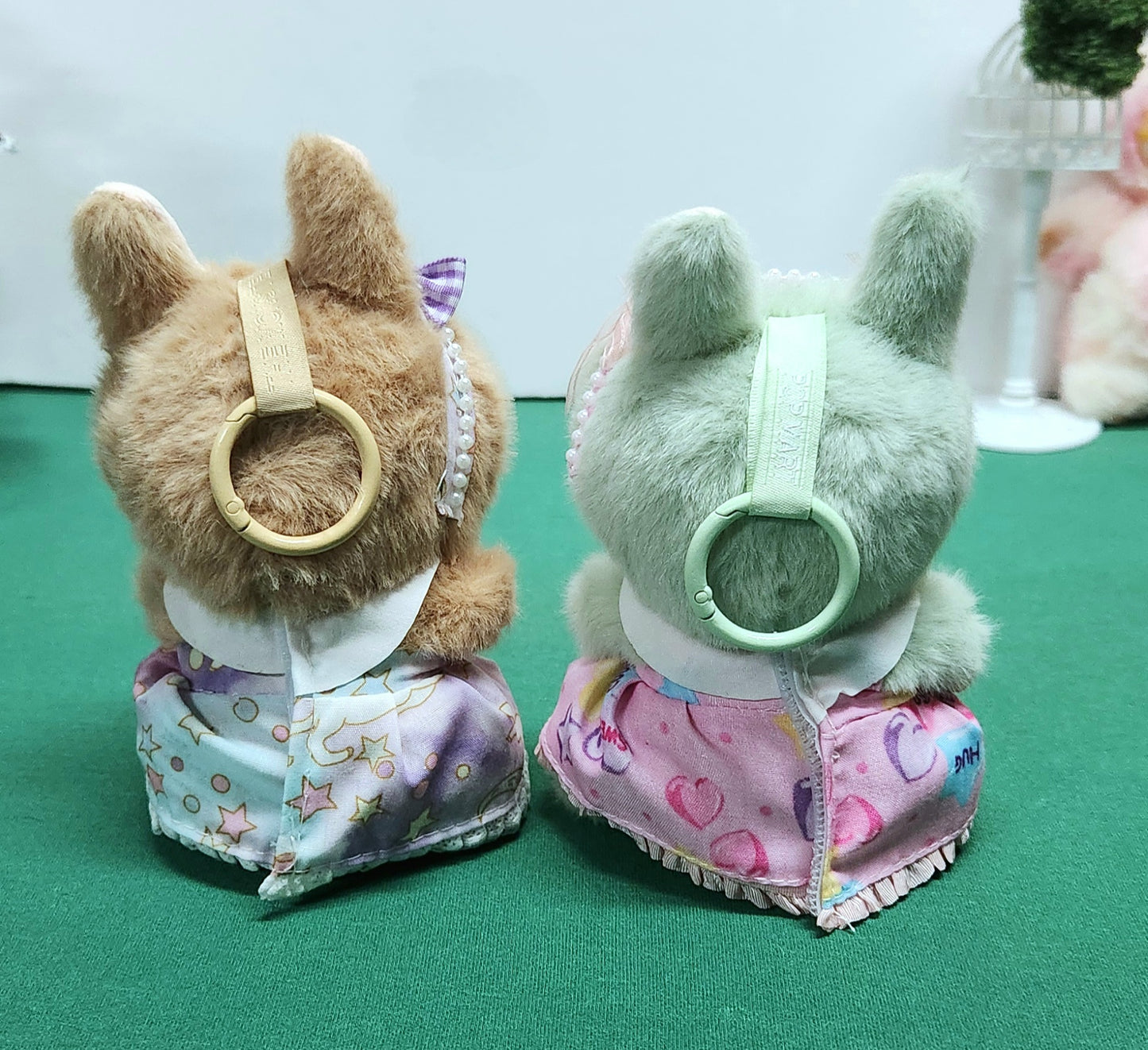 PATTERN OUTFITS for Labubu Dolls - Cute Doll Accessory- Labubu Outfits | Argyle - Plaid - Purple Unicorn - Pink Candy Hearts