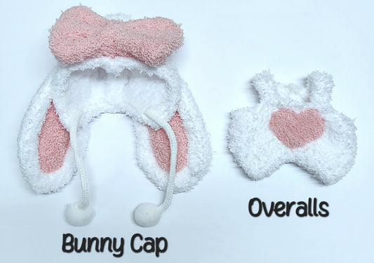 BUNNY OUTFIT for Labubu Dolls - Cute Labubu Accessory- Labubu Outfits - Rabbit Costume - Floppy Ears