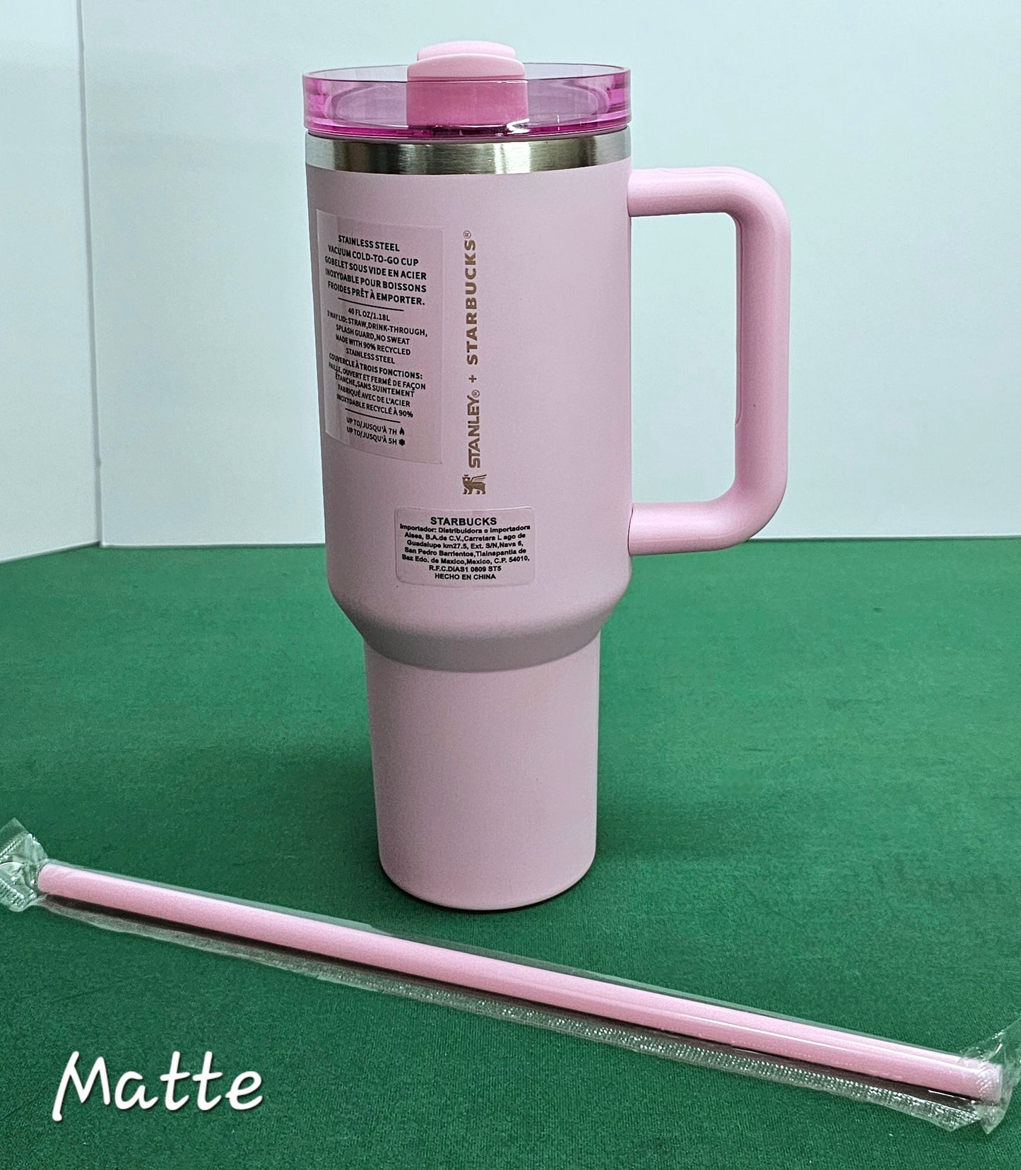 40 OZ Starbucks Limited Edition Stanley Tumblers - Matte Pink | Chrome Red | Magenta Holographic