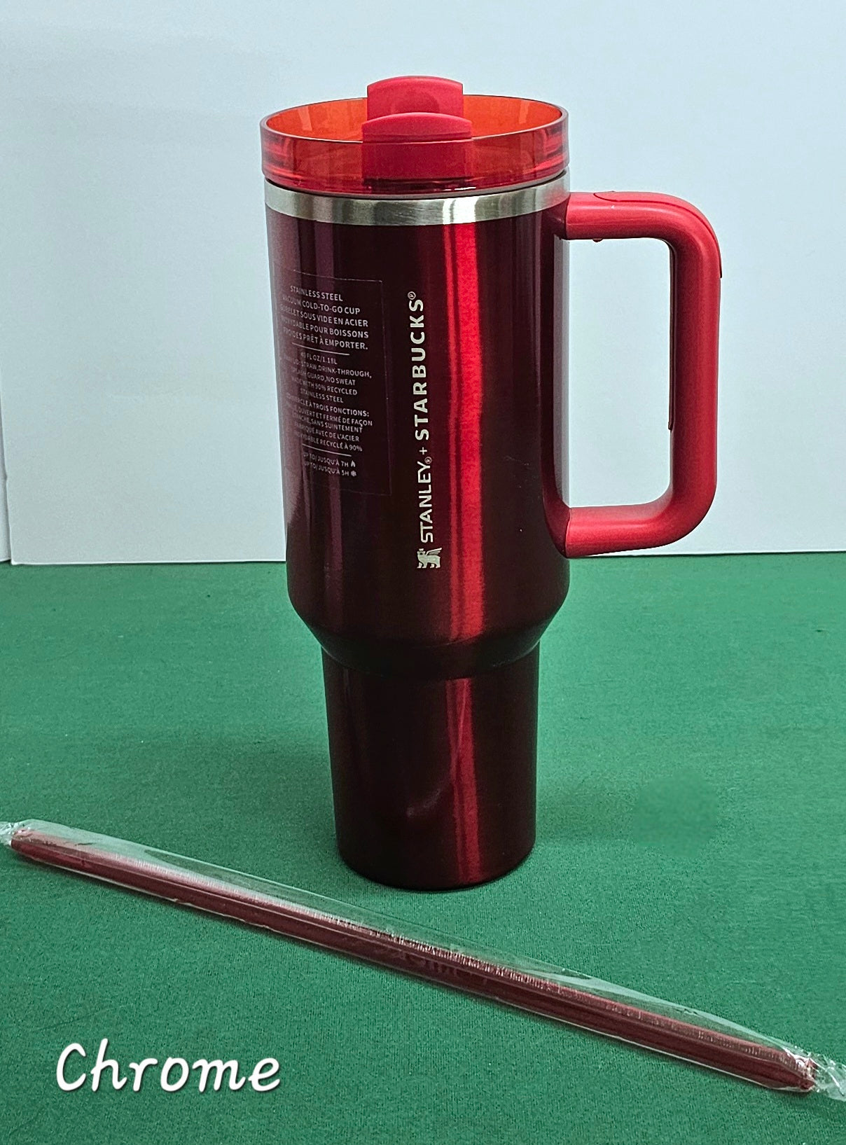 40 OZ Starbucks Limited Edition Stanley Tumblers - Matte Pink | Chrome Red | Magenta Holographic